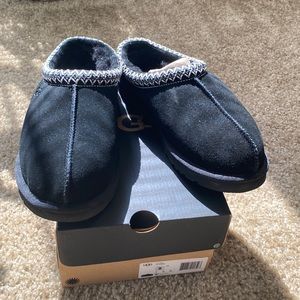 Black suede clogs. Only worn once or twice